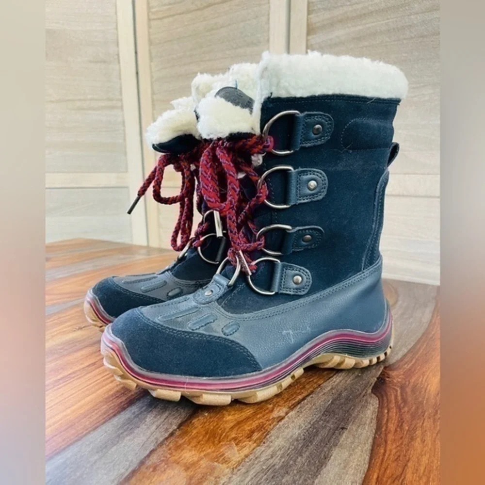 Pajar Canada Alina Waterproof Navy Winter Boots Women’s Size 6-6.5